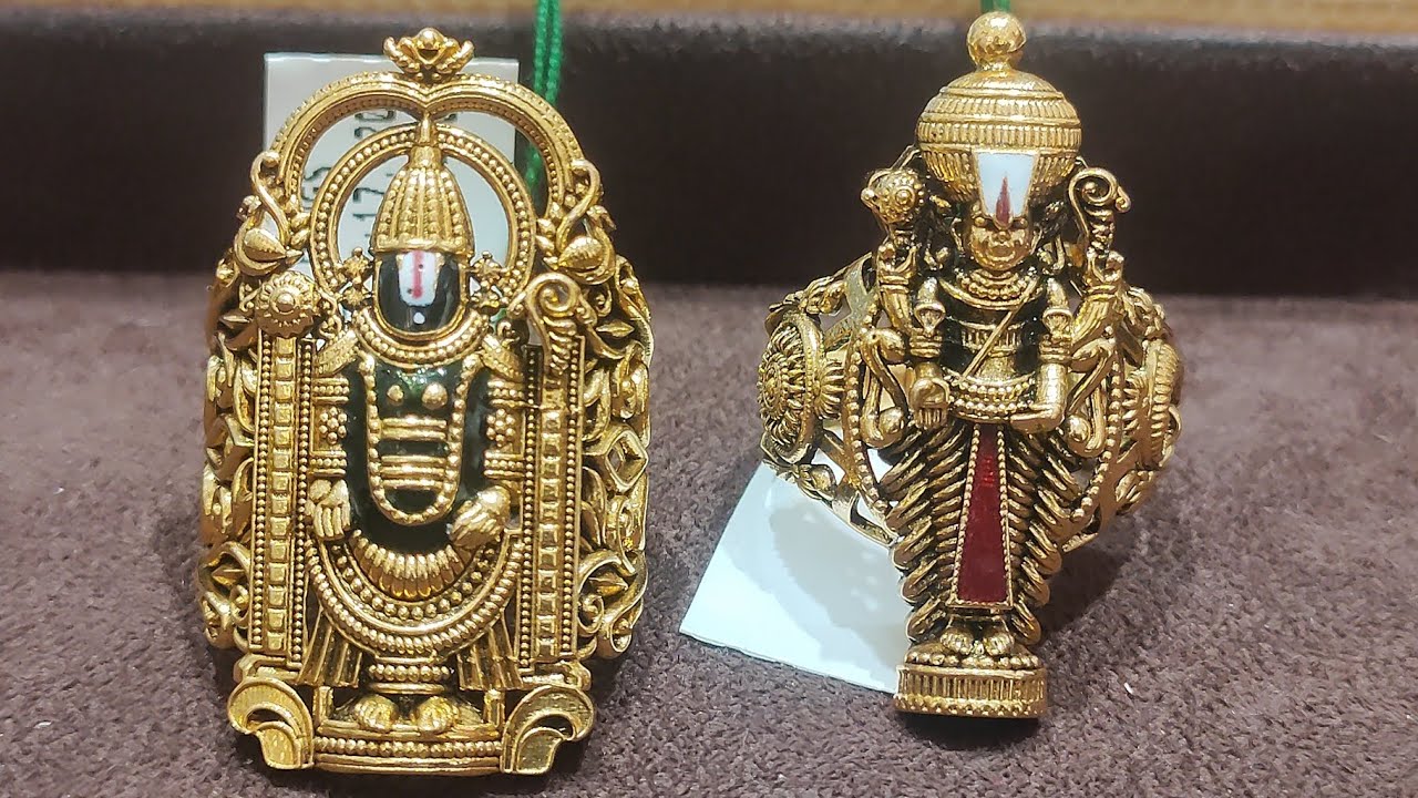 Top 10 Mens Lord Balaji Rings with Weight | Traditional Gold Rings | Men  Ring Collection - YouTube
